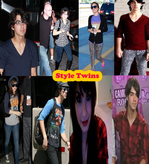 As you can see it looks like Joe and Demi have Been having the same style